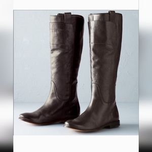 Frye 7 Paige Tall Riding Boots Dark Brown